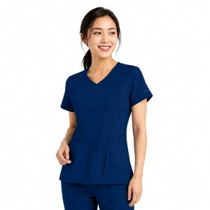 �o���R �O���C�Y�E�A�i�g�~�[ �X�N���u�Y �R�[�� 4�|�P�b�g �g�b�v �C���f�B�S XS BARCO Grey's Anatomy Scrubs Cora 4-Pocket Top Indigo XS �y�����񂹏��i�z
