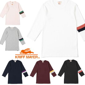 クリフメイヤー KRIFF MAYER 日本製 タイトフィット 切替 7分袖 Tシャツ MENS 949900