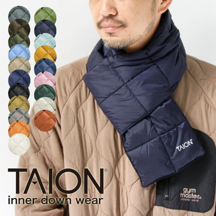 楽天市場】タイオン TAION ダウンマフラー マフラー レディース TAION  