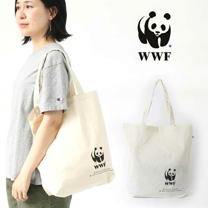楽天市場 エコバッグ 折りたたみ コンパクト Wwf リサイクル コットン トートバッグ ブランド メンズ レディース エコバッグ おしゃれ かわいい コンビニ 丈夫 コンビニサイズ 秋 冬 秋冬 ｐｒｏｔｏｃｏｌ