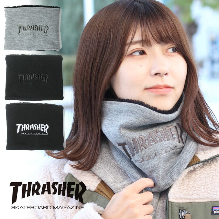 楽天市場 ネックウォーマー メンズ おしゃれ ブランド レディース 冬 秋冬 Thrasher スラッシャー リバーシブル ネックウォーマー 21th K50 防寒 スノボ バイク ゴルフ おしゃれ かわいい 防風 ランニング スポーツ 釣り ゴルフ ｐｒｏｔｏｃｏｌ