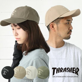 帽子 メンズ スラッシャー キャップ THRASHER GONZ SAD COTTON DAD CAP 22TH-C02 メンズ レディース シンプル 刺繍 アウトドア 紫外線対策 春 夏 春夏