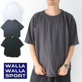 日本製 tシャツ 5分袖 大きいサイズ メンズ ワラワラスポーツ WALLA WALLA SPORT 1/2 LOOSE BASEBALL TEE カットソー 5分袖 大阪 取り扱い店