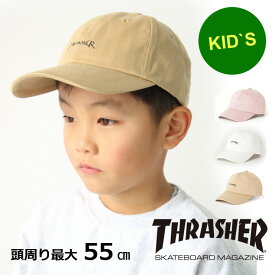 子供 帽子 男の子 スラッシャー THRASHER GONZ LOGO 6Pキャップ 21TH-C12K