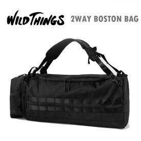 ワイルドシングス バックパック ボストンバッグ 大容量 2WAY WILDTHINGS バッグポリー コーデュラ 2WAY ボストンバック wt3803412 カラビナ付き 旅行 多機能 おしゃれ シンプル 男女兼用 メンズ レディース トラベル デイパック メンズバッグ