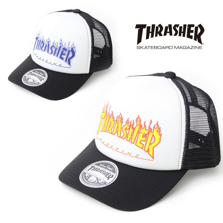 楽天市場】スラッシャー キャップ THRASHER 帽子 メンズ メッシュ 