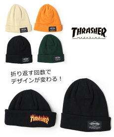 THRASHER スラッシャー 2way コットン サマービーニー 23TH-N03 ニット帽 レディース メンズ ブランド 帽子 秋 冬 秋冬
