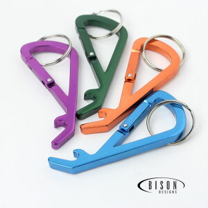 �L�����v �֗� �O�b�Y �t�F�X �o�C�\���f�U�C���Y BISON DESIGNS Cap Clip Carabiner 13CAPC �J���r�i �L�[�z���_�[ �L�[�����O �I�[�v�i�[ �J���t�� �ăt�F�X ��O�t�F�X �t�@�b�V���� �A�E�g�h�A �t ��