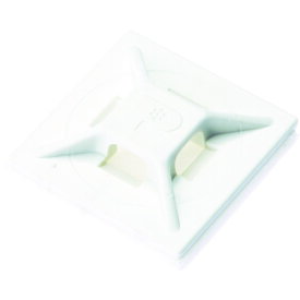 PANDUIT マウントベース ゴム系粘着テープ付き 白 (100個入) ABMM-A-C