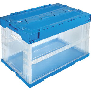 TRUSCO �I���R�� ���܂肽���݃R���e�i 50L �X���C�h���b�N�t�^�t �����u���[ TR-SC50TMB