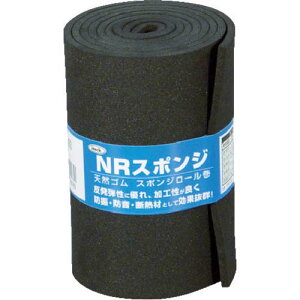 光 スポンジロール巻 100mmX1M 3t 黒 KSNR10103