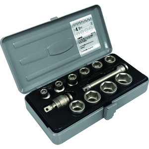 TONE インパクト用ソケットセット(メタルトレー付) 12pcs NV3102