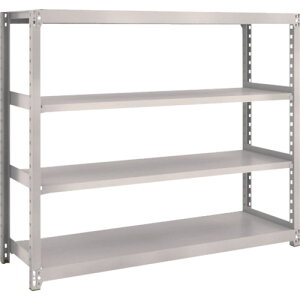 TRUSCO �X�`�[�����b�N M2�^�y���ʒI 1460X450XH1200 4�i �P�� �l�I�O���[ M24544