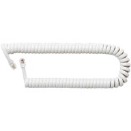 MCO受話器用カールコード0.3mストレートDC-J403S／WH