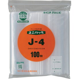 セイニチ 「ユニパック」 J-4 340*240*0.04 100枚入J-4-100