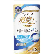 エリエール エリエール消臭+トイレットティシュー 12R*6パック(ダブル) しっかり香る フレッシュクリアの…