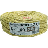 ユタカメイク PSロープ わら縄色 5mm×100m　M215WR