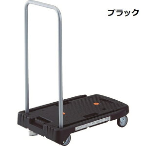 TRUSCO 樹脂台車 こまわり君 省音G車輪 600*390 (ブラック/ピンク/ブルー) 樹脂ストッパー付