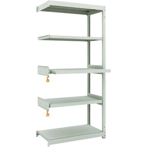 TRUSCO スチールラック M1.5型軽中量棚 860X450XH1800 5段うちスライド2段 連結 M1.5-6343M2B