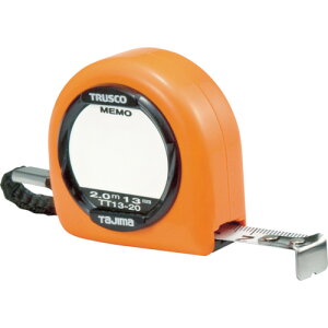 TRUSCO メモプレート付コンベックス フリータイプ 13mm幅 2.0m TT1320