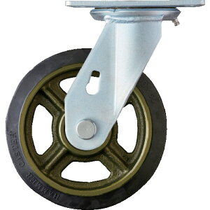ハンマー 重荷重用旋回式ゴム車輪(イモノホイール・ラジアルボールベアリング)200mm 500BPS-CR200