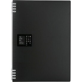 KING JIM リングノ-ト テフレ-ヌ A4 黒 9856TTE-BK