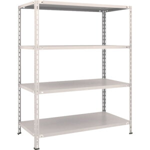 TRUSCO スチールラック 軽量棚 中棚ボルトレス型1200X600X1500 4段 L54W-14