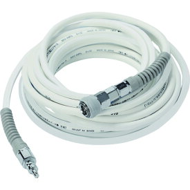 TRUSCO (売切廃番) 高圧エアホース 6*10M 白 TQHC6010