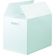 TRUSCO ダンボールプラスチックケース 5枚セット A3サイズ 取っ手穴あき 半透明TDP-A3-5TM　TDPA35TM