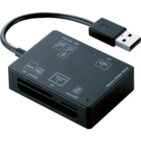 ELECOM 56+2メディア対応メモリリーダライタ ブラック MR-A012BK