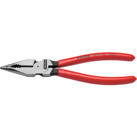 KNIPEX ニードルノーズペンチ 185mm プラスチックハンドル 0821185