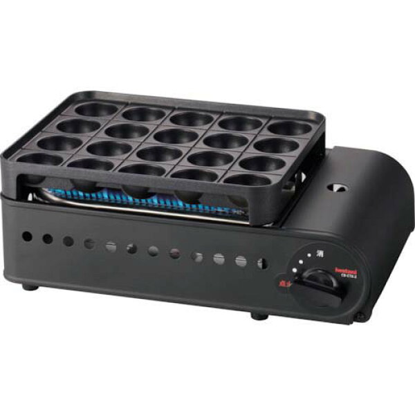 岩谷 カセットガスたこ焼器 炎たこ2 CBETK2【カセットガスボンベ 付き/本体のみ/不織布バック付き】