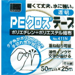 okamoto NO411N PE�N���X�e�[�v��p ���� 50�~�� 411N50T