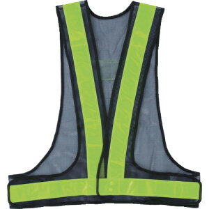 TRUSCO 安全ベスト 紺*イエロー ポリエステル製 TKA-350A