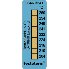 TESTO サーモメーター・テープ(+204〜260度) 0646.3341 +204-+260