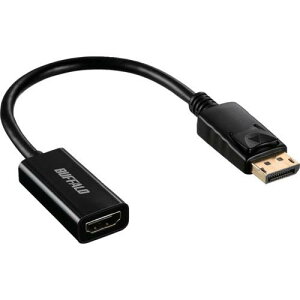 BUFFALO DisplayPort-HDMI�ϊ��A�_�v�^ �u���b�N BDPHDBK