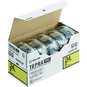 KING JIM (����)�u�e�v���vPRO�e�[�v 24mm �G�R�p�b�N(5����)�^�����x���^������ ����8m SC24Y-5P