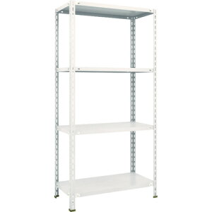 TRUSCO スチールラック 軽量棚 中棚ボルトレス型 875X450X1800 4段 L63X-14