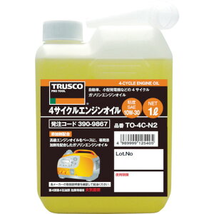 TRUSCO 4�T�C�N���G���W���I�C��1L �S�x10W-30�@TO4CN2