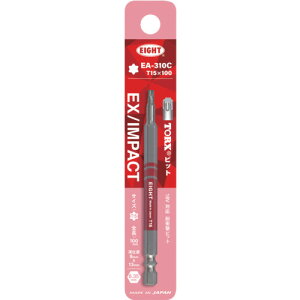 EIGHT �g�[�V�����r�b�g EX�^IMPACT TORX�J���[�r�b�g�P�i T15*100mm �����a9mm��13mm EA-310C T15 x 100