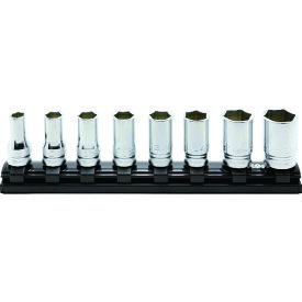 コーケン 9.5mm差込 Z-EALセミディープソケットレールセット8ヶ組RS3300XZ／8