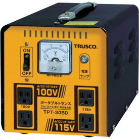 TRUSCO ポータブルトランス 30A 3kVA 降圧・昇圧兼用型　TPT30BD