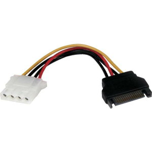 StarTech PC�d���P�[�u���^LP4 - SATA�ϊ��^15cm�^4-15�s���^�I�X�E���X LP4SATAFM6IN
