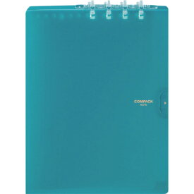 KING JIM 二つ折りリングノート コンパックノート A4 水色 9956TY-LB