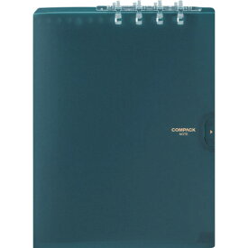 KING JIM 二つ折りリングノート コンパックノート A4 ネイビー 9956TY-NV