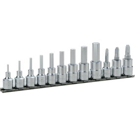 TONE ヘキサゴンソケットセット(ホルダー付) 12pcs 差込角9.5mm HH312