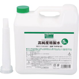 TRUSCO 高純度精製水 5L　THPW05