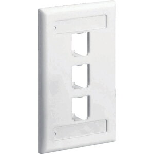 PANDUIT スイッチボックス用フェースプレート 3ポート用 オフホワイト CFPL3IWY