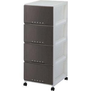 天馬(TENMA) チェスト ルームケース 3404 ブラウン 4段 幅34×奥行42×高さ88cm 110006676