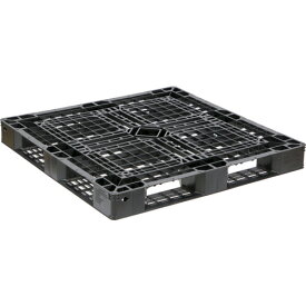TRUSCO 樹脂パレット 軽量薄型 1100X1100X120 ブラック TPL-1111E-BK